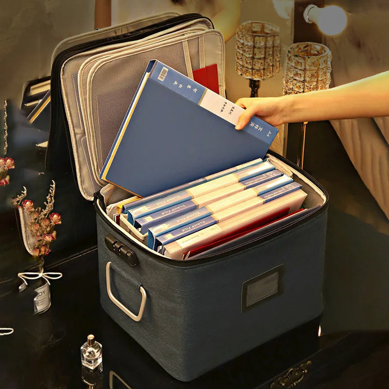 Large Multi-Compartment Document Organizer Bag