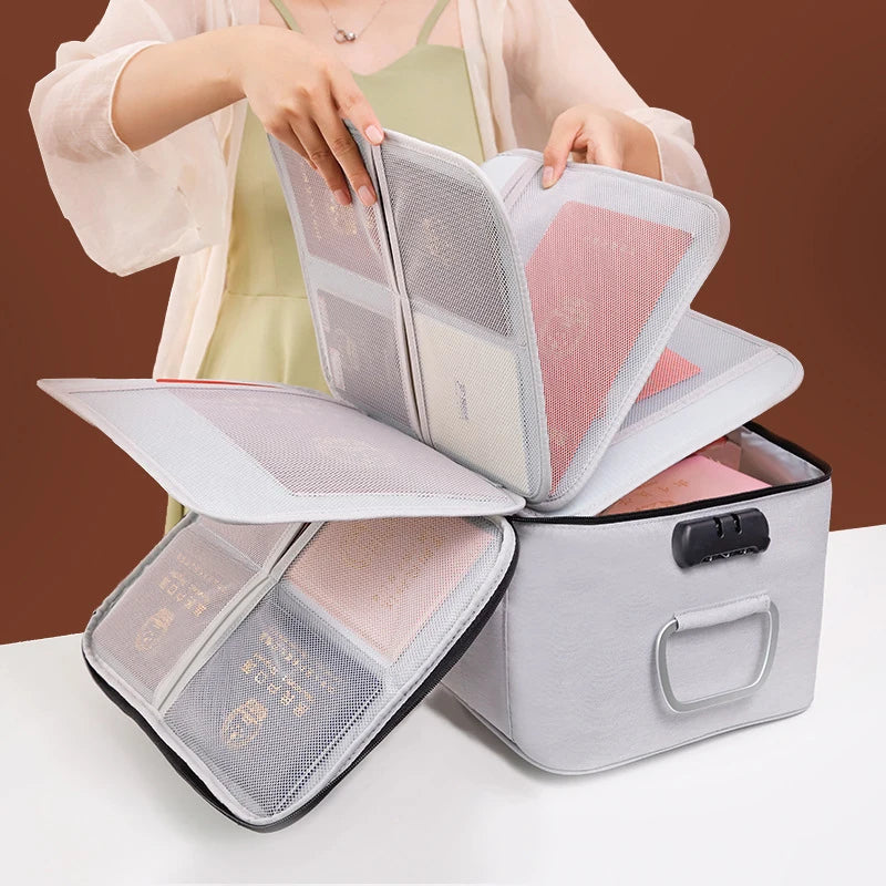 Large Multi-Compartment Document Organizer Bag